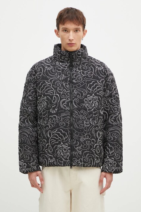 Kenzo kurtka Star Tiger Down Jacket męska kolor czarny zimowa FE65OU1439NN.99