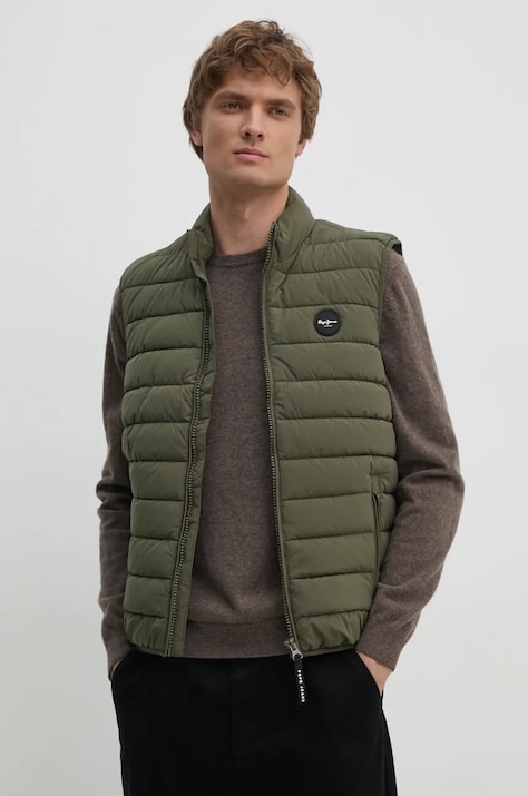 Безрукавка Pepe Jeans TOBY чоловіча колір зелений перехідна PM403028