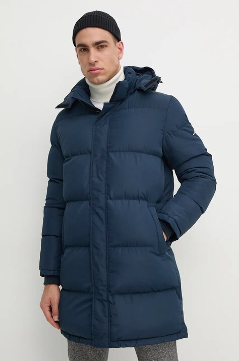 Pepe Jeans geaca TORIN barbati, culoarea albastru marin, de iarna, PM403030