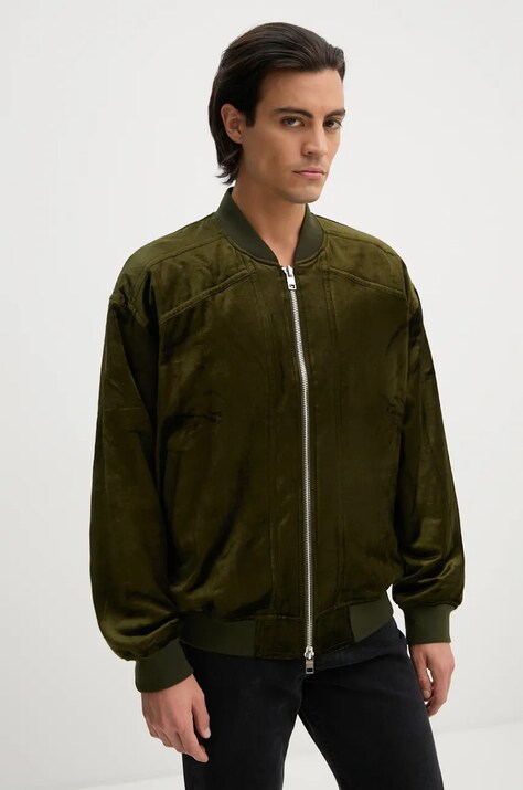 IRO geaca bomber barbati, culoarea verde, de tranzitie, MP137NATTAN