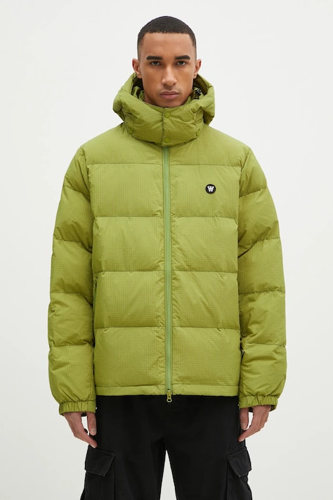 Куртка Wood Wood Hen Ripstop Puffer мужская цвет зелёный зимняя 10325101.1629