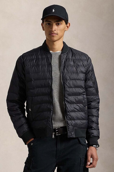 Μπουφάν Polo Ralph Lauren χρώμα: μαύρο, 710949961