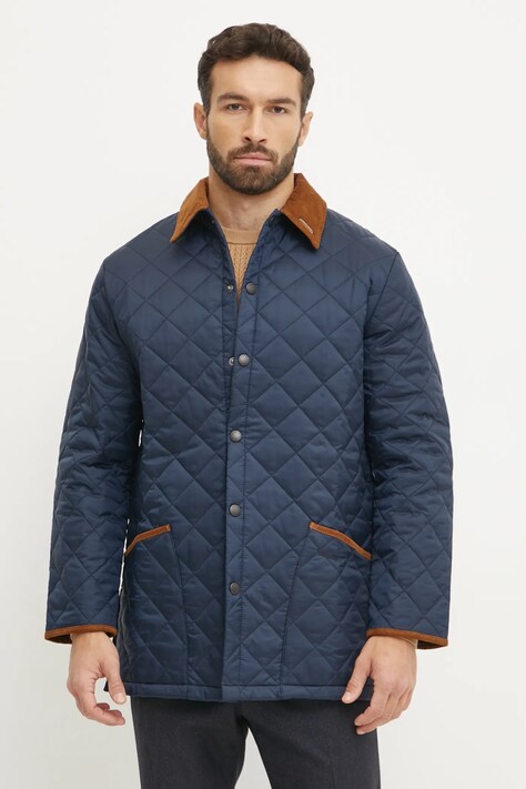 Barbour geaca 30th Anniversary Liddesdale Quilted Jacket barbati, culoarea albastru marin, de tranzitie, MQU1816