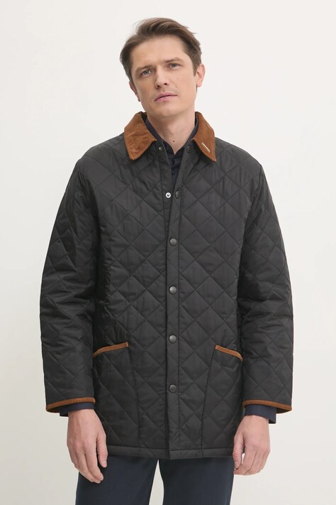 Barbour geaca 30th Anniversary Liddesdale Quilted Jacket barbati, culoarea negru, de tranzitie, MQU1816