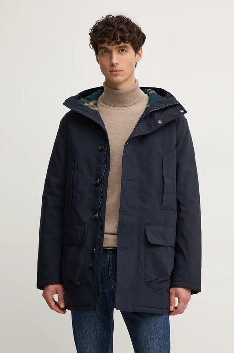 Barbour geaca Winter Beaufort Waterproof Parka barbati, culoarea albastru marin, de iarna, MWB1126