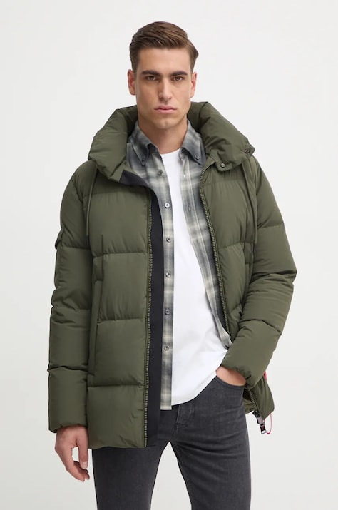 Пуховая куртка After Label мужская цвет зелёный зимняя VANCOUVERN7864-1