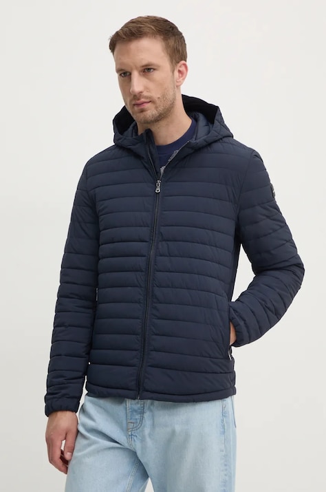 Sisley geaca barbati, culoarea albastru marin, de tranzitie, 21J9SN03A