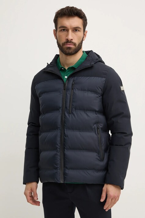 Bunda Karl Lagerfeld pánská, tmavomodrá barva, zimní, 544596.505029