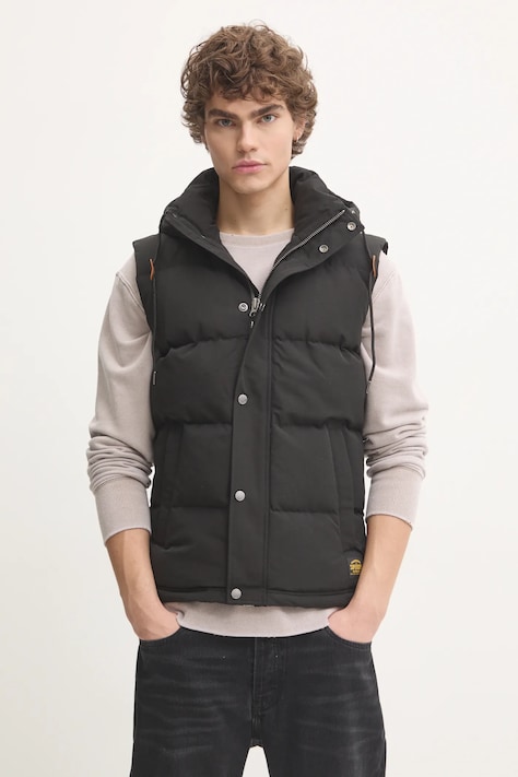 Елек Superdry мъжки в черно зимен модел M5011708A-12A