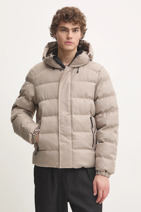 Superdry geaca barbati, culoarea bej, de iarna, M5011898A-B1V