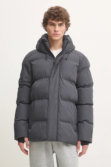 Superdry geaca barbati, culoarea gri, de iarna, M5011901A-PIJ