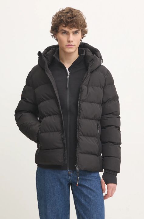 Куртка Superdry чоловіча колір чорний зимова M5011905A-02A