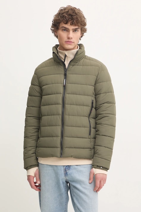 Superdry geaca barbati, culoarea verde, de tranzitie, M5011911A-8MI