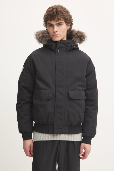 Superdry geaca barbati, culoarea negru, de iarna, M5011930A-12A