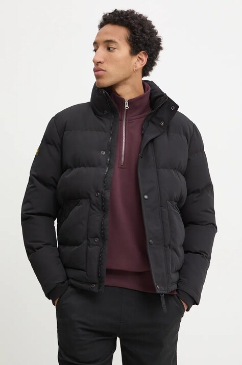 Superdry geaca barbati, culoarea negru, de iarna, M5011931A-12A