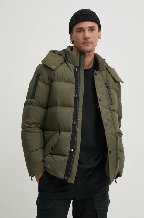 MOOSE KNUCKLES kurtka puchowa Everest 3Q męska kolor zielony zimowa M34MJ196