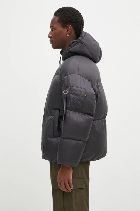 Alpha Industries kurtka Cloud Puffer Bomber męska kolor szary zimowa oversize 148130