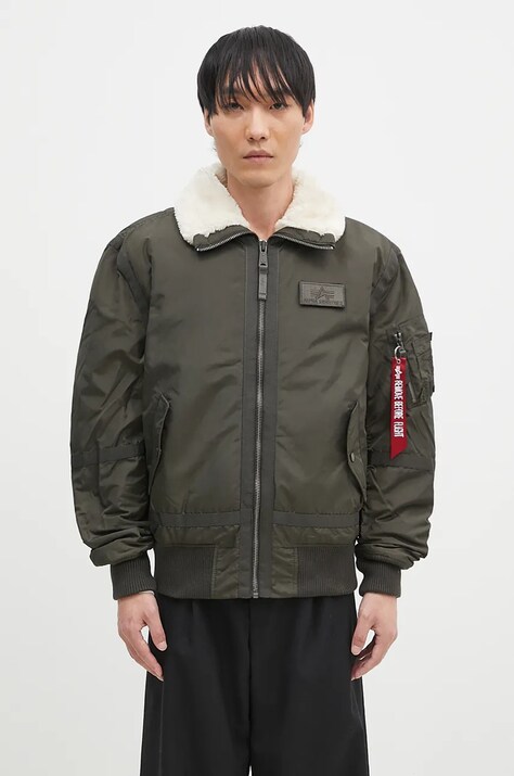 Alpha Industries geaca B15-3 barbati, culoarea verde, de tranzitie, 198122