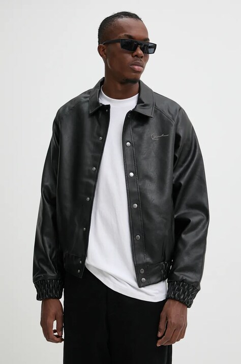 Karl Kani geaca barbati, culoarea negru, de iarna, oversize, 60750004