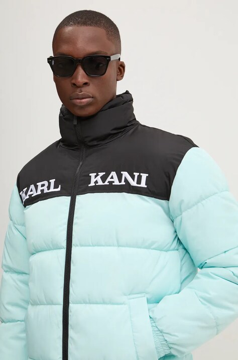 Karl Kani geaca barbati, culoarea turcoaz, de iarna, 60760011