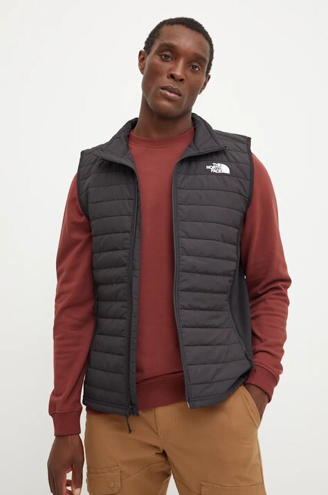 Sportski prsluk The North Face Canyonlands Hybrid boja: crna, za prijelazno razdoblje, NF0A7UJJ4H01