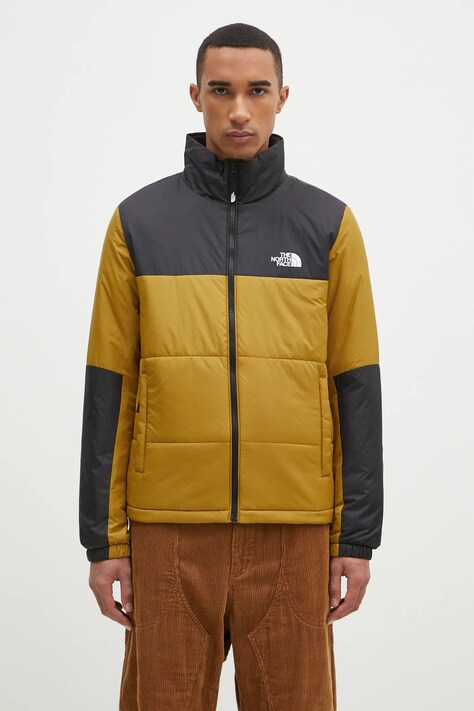 Bunda The North Face Gosei Puffer pánska, zelená farba, prechodná, NF0A87951OB1