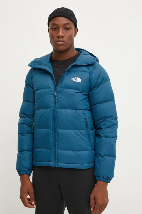 The North Face geaca de puf Hydrenalite barbati, culoarea turcoaz, de iarna, NF0A5GIE1NO1