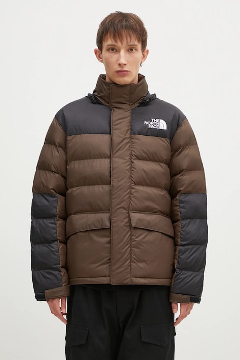 Jakna The North Face Limbara za muškarce, boja: smeđa, za zimu, NF0A89EG1OI1