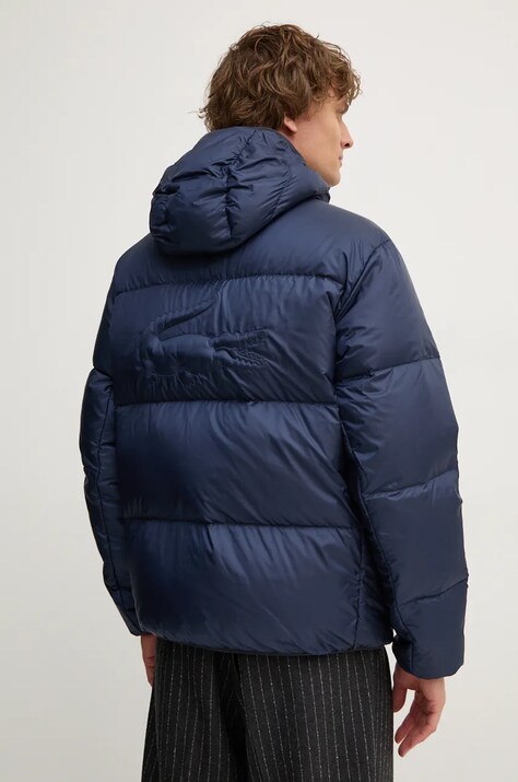 Пухова куртка Lacoste чоловіча колір синій зимова BH2905