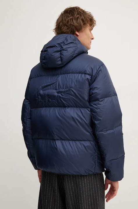 Пухова куртка Lacoste чоловіча колір синій зимова BH2905