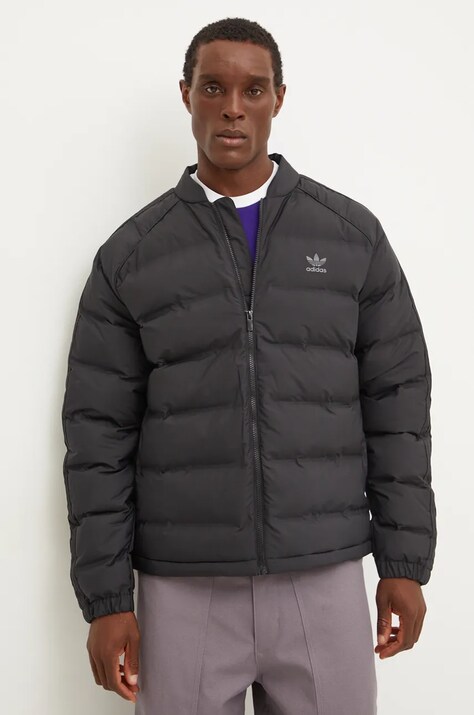 adidas Originals geaca SST Down Jacket barbati, culoarea negru, de iarna, IZ1841