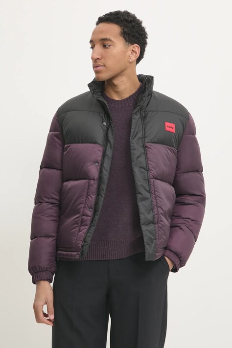HUGO geaca barbati, culoarea violet, de iarna, 50505904