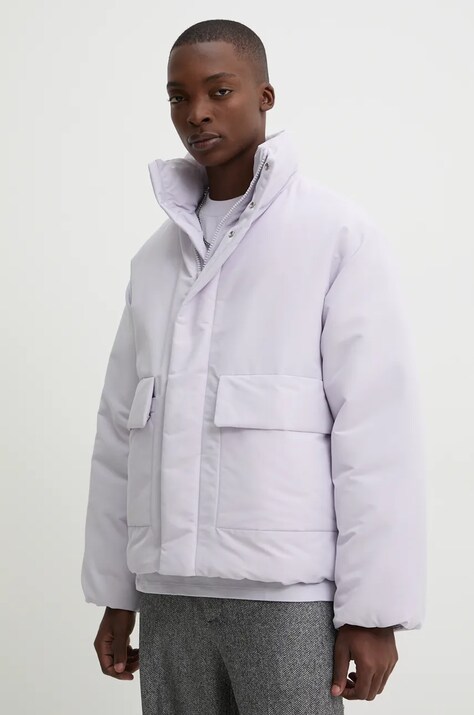 HUGO geacă barbati, culoarea violet, de iarna, oversize, 50521454