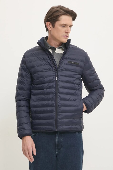 Calvin Klein geacă bărbați, culoarea bleumarin, de tranziție, K10K113474