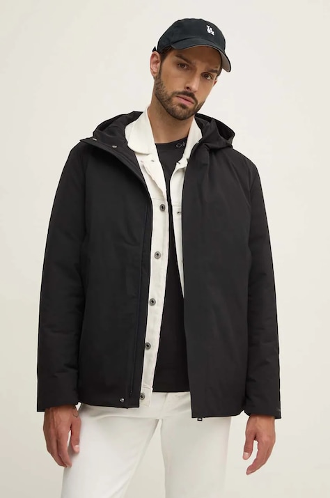 Calvin Klein geacă barbati, culoarea negru, de tranzitie, K10K113726