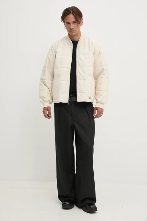 Dickies geacă GARDINER barbati, culoarea bej, de tranzitie, DK0A4Z35
