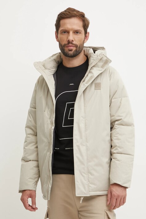 Guess geaca FAWARIS barbati, culoarea bej, de iarna, Z4BL05 WGFP0