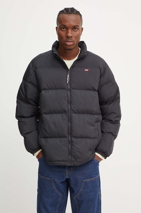 Яке Levi's в черно зимен модел с уголемена кройка 0011G