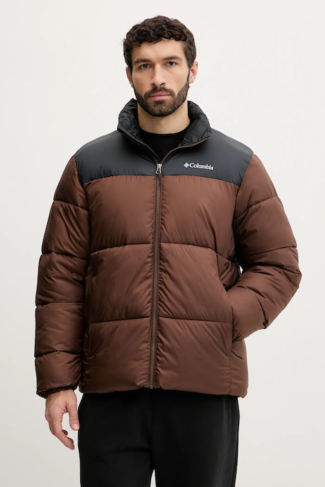 Bunda Columbia Puffect pánská, černá barva, 2086861