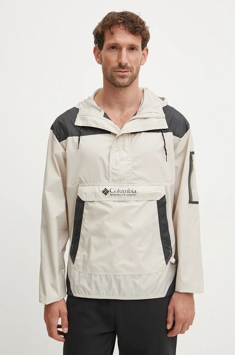 Columbia geaca Challenger Windbreaker barbati, culoarea bej, de tranzitie, 2091001