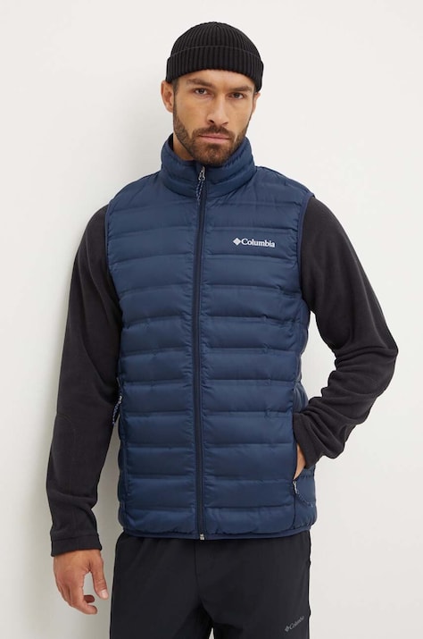 Columbia vestă sport cu puf Lake 22 culoarea albastru marin, de tranzitie, 2115121
