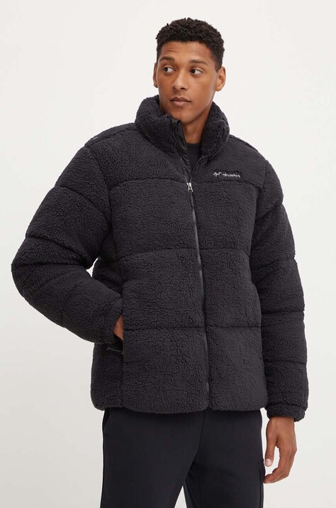 Columbia geaca Puffect Sherpa barbati, culoarea negru, de iarna, 2086841