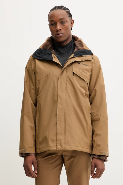 Turistická bunda Columbia Bugaboo III modrá farba, 2096904