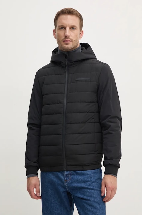 Calvin Klein geaca barbati, culoarea negru, de tranzitie, K10K113467