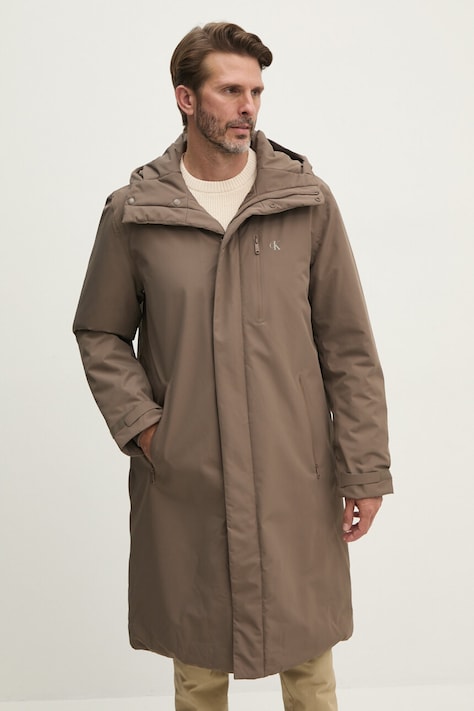 Яке Calvin Klein Jeans в бежово зимен модел J30J326085