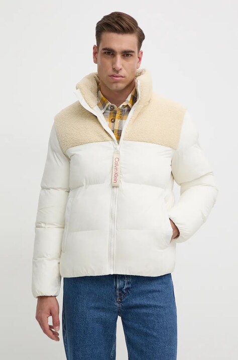 Куртка Calvin Klein Jeans чоловіча колір бежевий зимова J30J326091