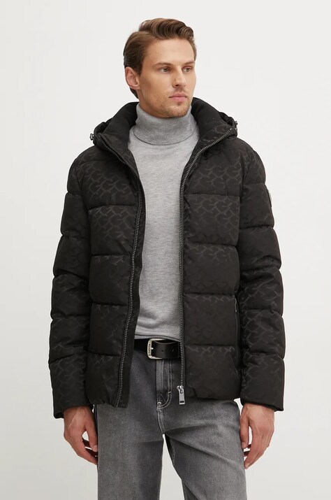 Guess geaca MONOGRAM barbati, culoarea negru, de iarna, M4BL42.WG9L2