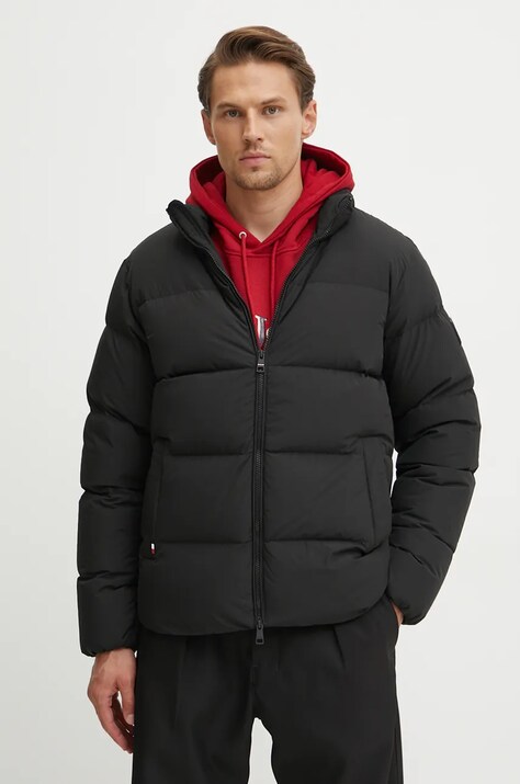 Tommy Hilfiger geaca de puf barbati, culoarea negru, de iarna, MW0MW36666