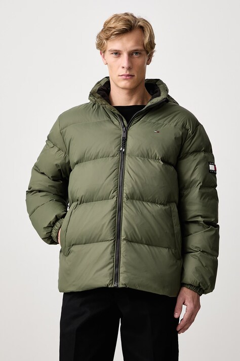 Tommy Jeans Пухено яке мъжко зелено DM0DM19786