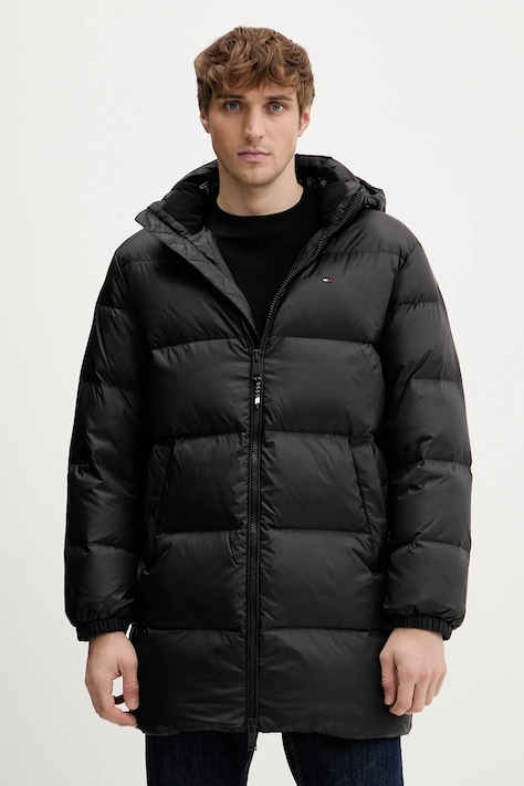 Tommy Jeans kurtka puchowa męska kolor czarny zimowa DM0DM20466